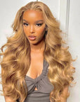 Honey | 13x4 Invisible Lace Full Frontal Wig | Natural Pre-plucked Hairline