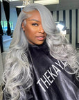 Silver | 13x4 Invisible Lace Full Frontal Wig | Natural Pre-plucked Hairline