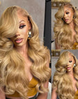 Honey | 13x4 Invisible Lace Full Frontal Wig | Natural Pre-plucked Hairline